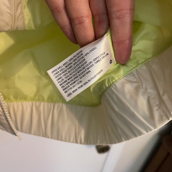 Universal Thread Full Zip Sherpa Nylon Jacket Cream Teal - Picture 11 of 14